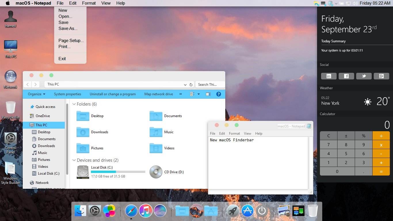 Theme mac os for windows 7